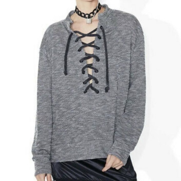 Daydream Nation Terry Dream Sweater Tie Pullover S - Picture 7 of 10